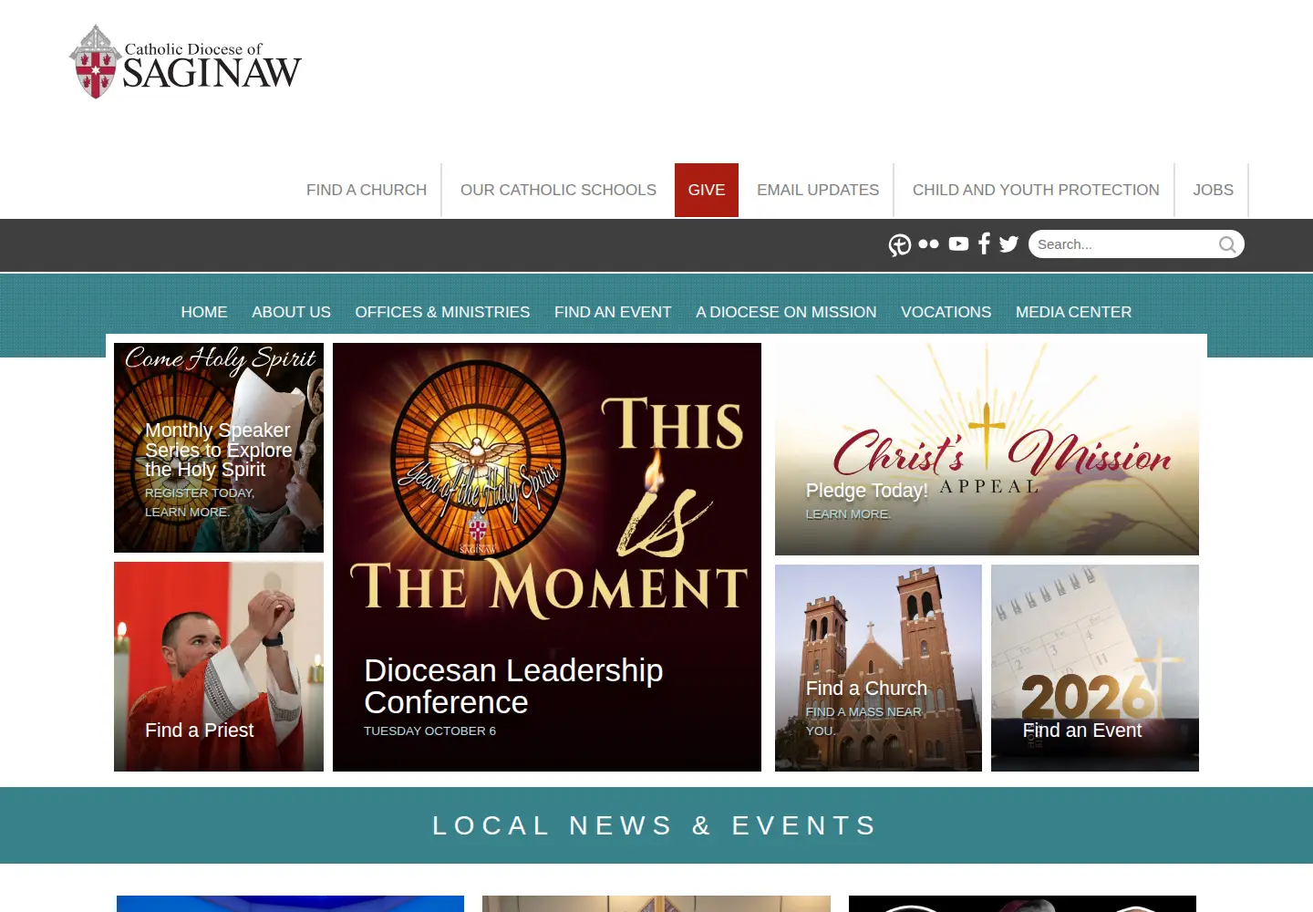 Screenshot of saginaw.org