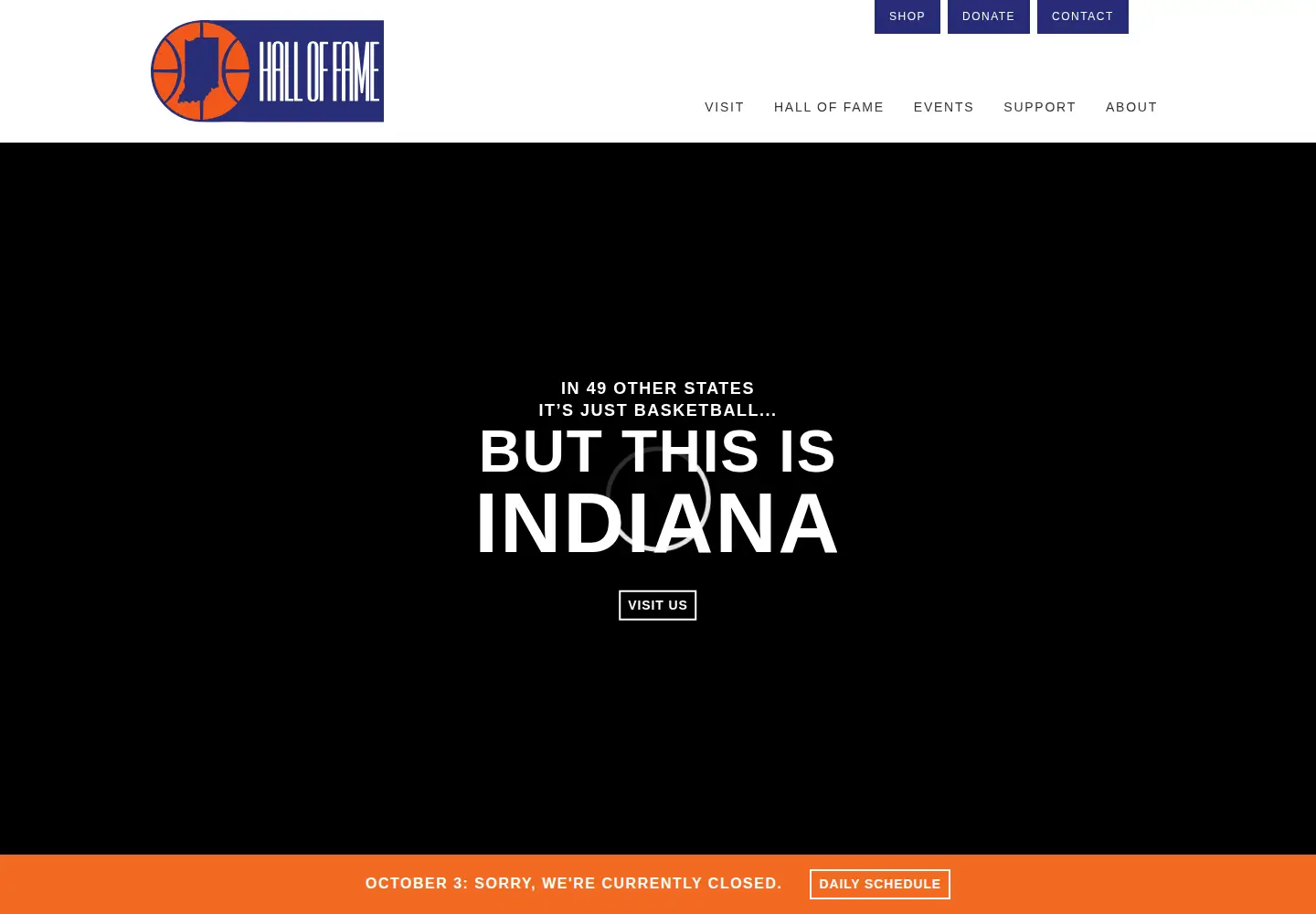 Screenshot of hoopshall.com
