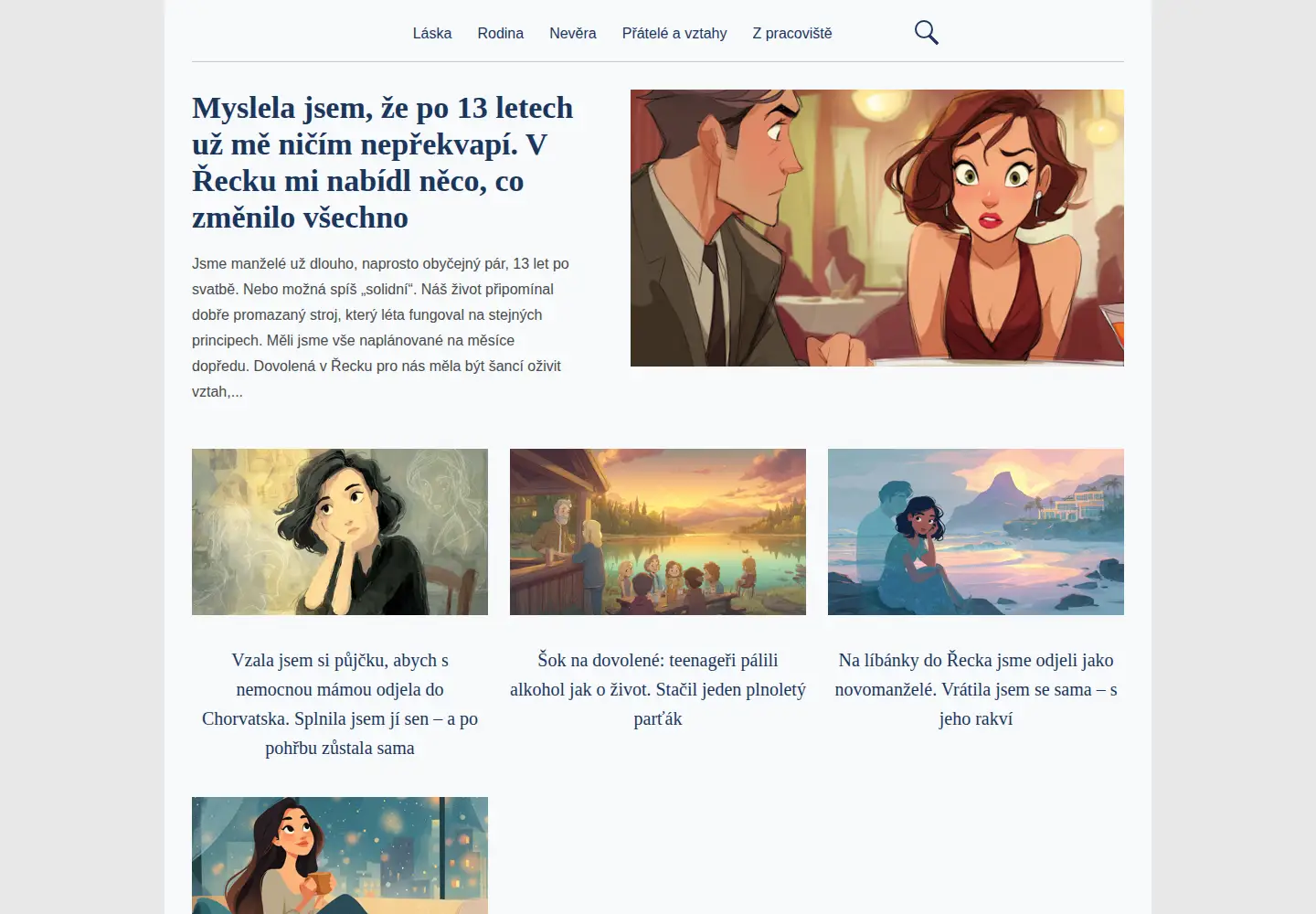 Screenshot of extrastory.cz