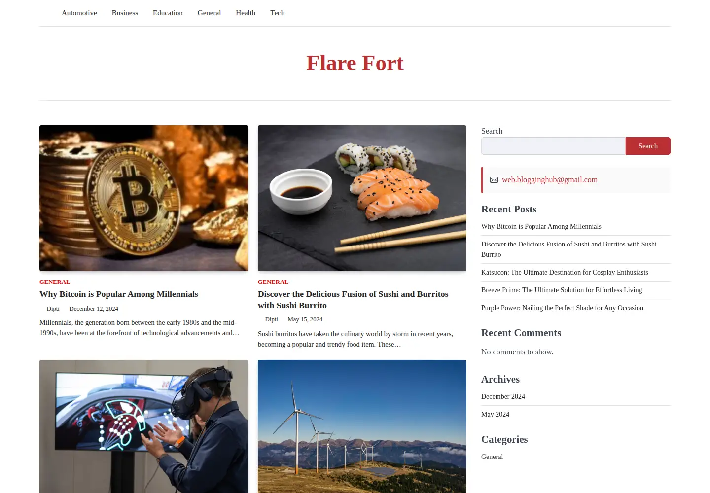 Screenshot of flarefort.com