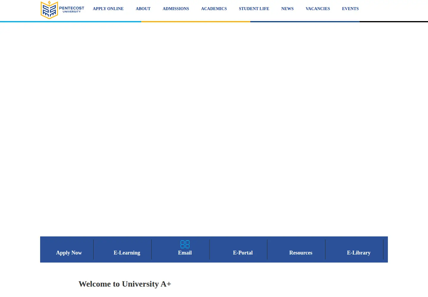 Screenshot of pentvars.edu.gh