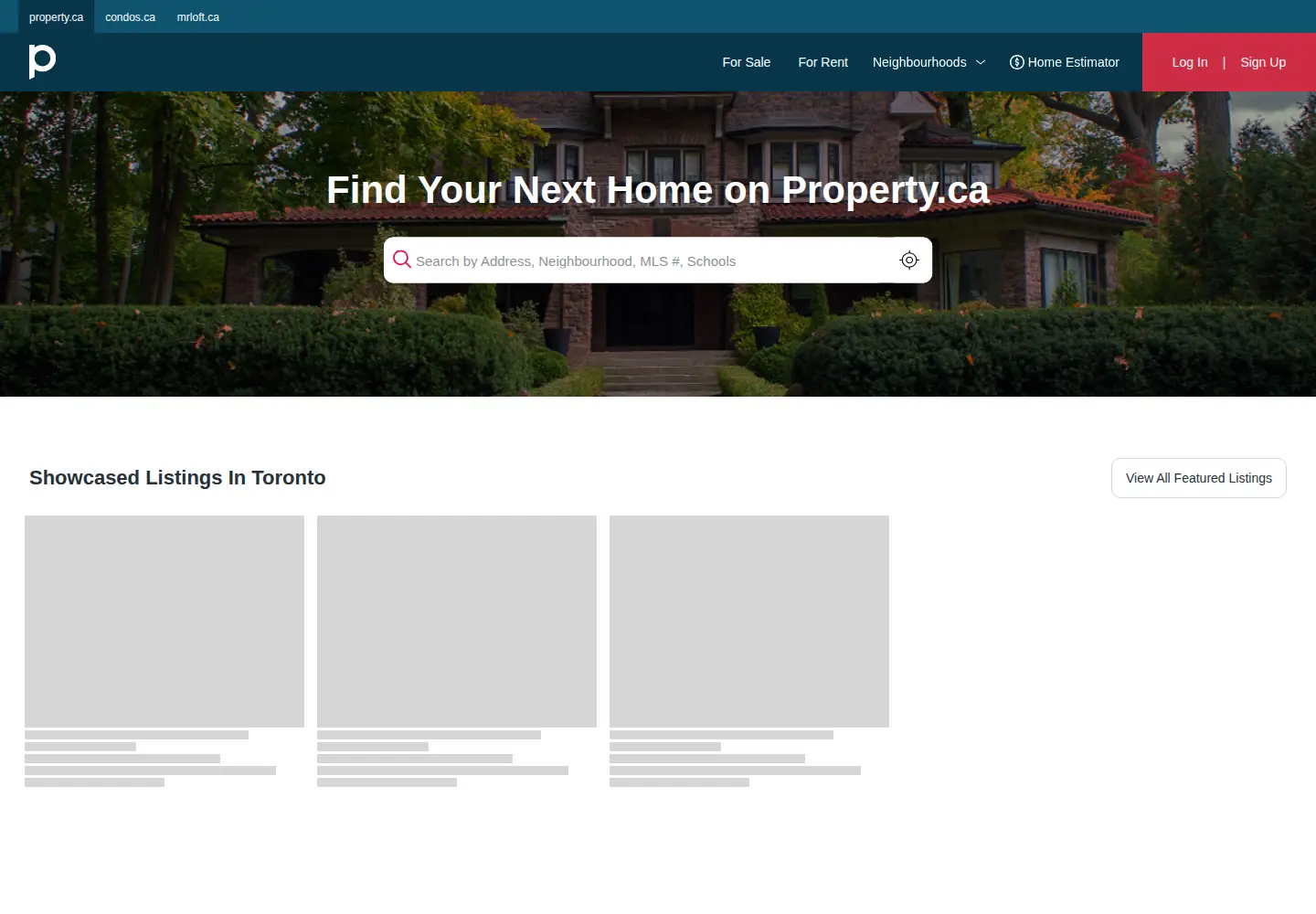 Screenshot of property.ca