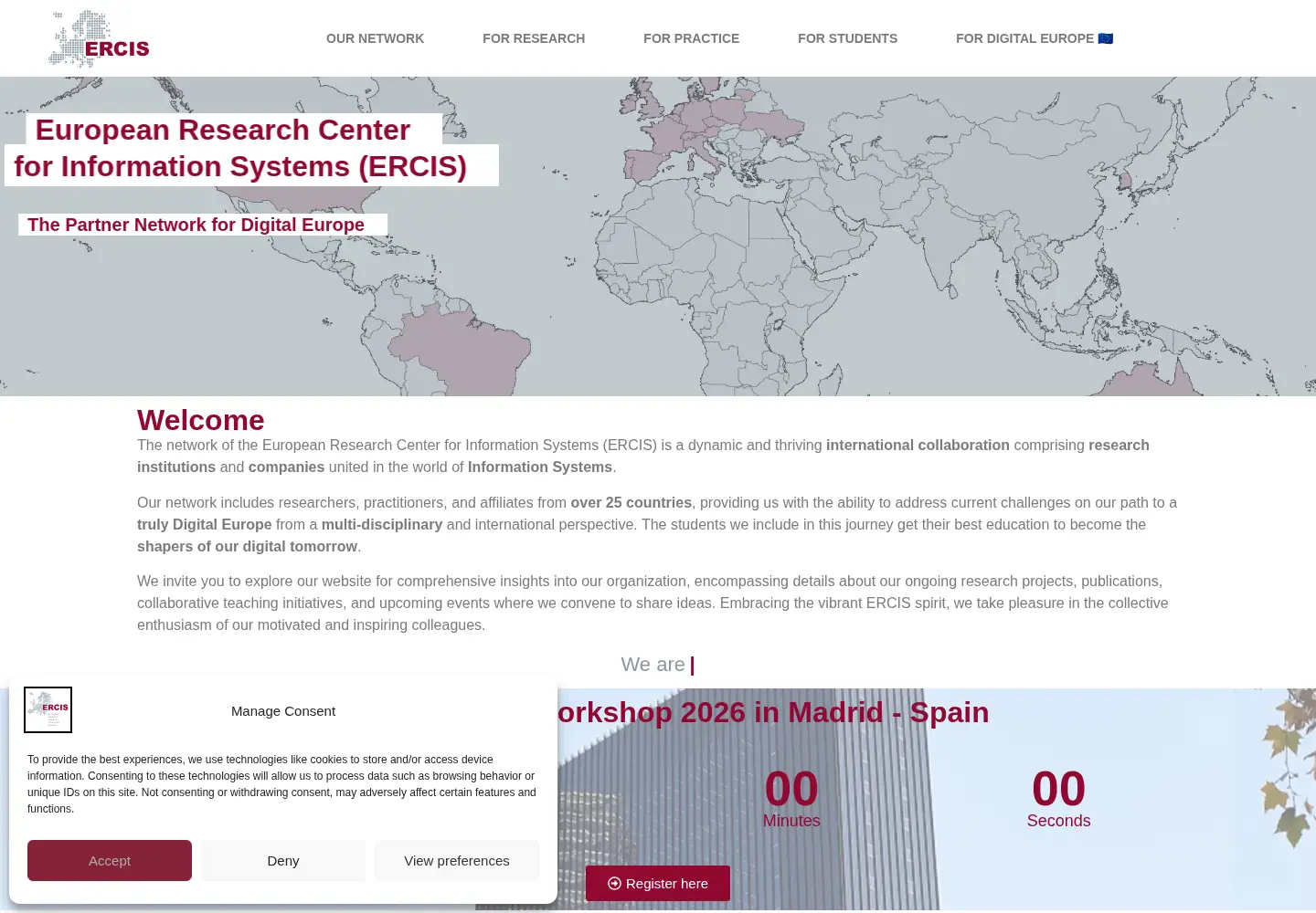 Screenshot of ercis.org