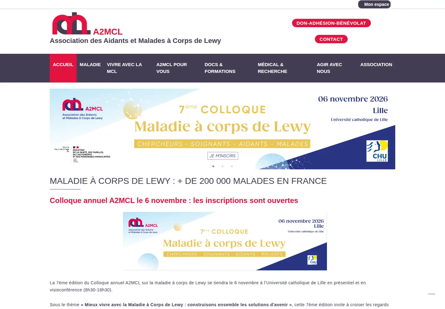 Screenshot of a2mcl.org