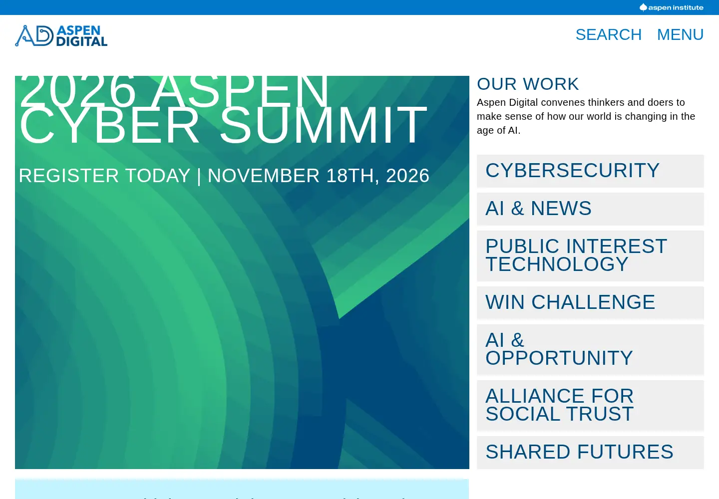 Screenshot of aspendigital.org