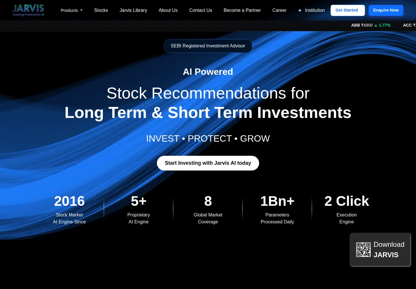 Screenshot of jarvisinvest.com