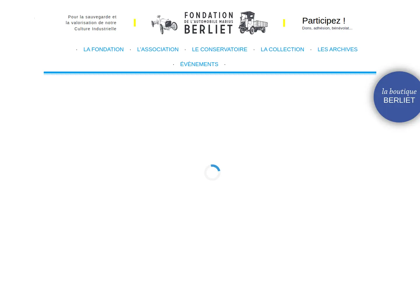 Captured homepage of fondationberliet.org in the current scan
