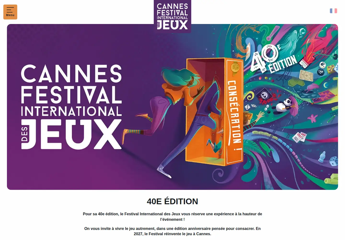 Screenshot of festivaldesjeux-cannes.com