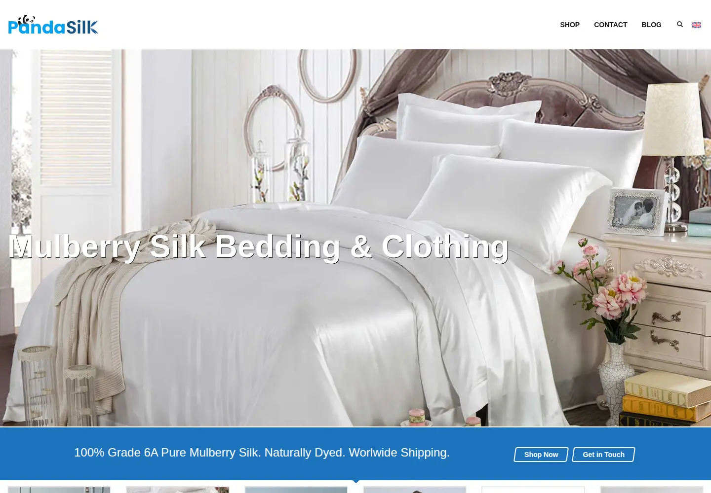 Screenshot of pandasilk.com