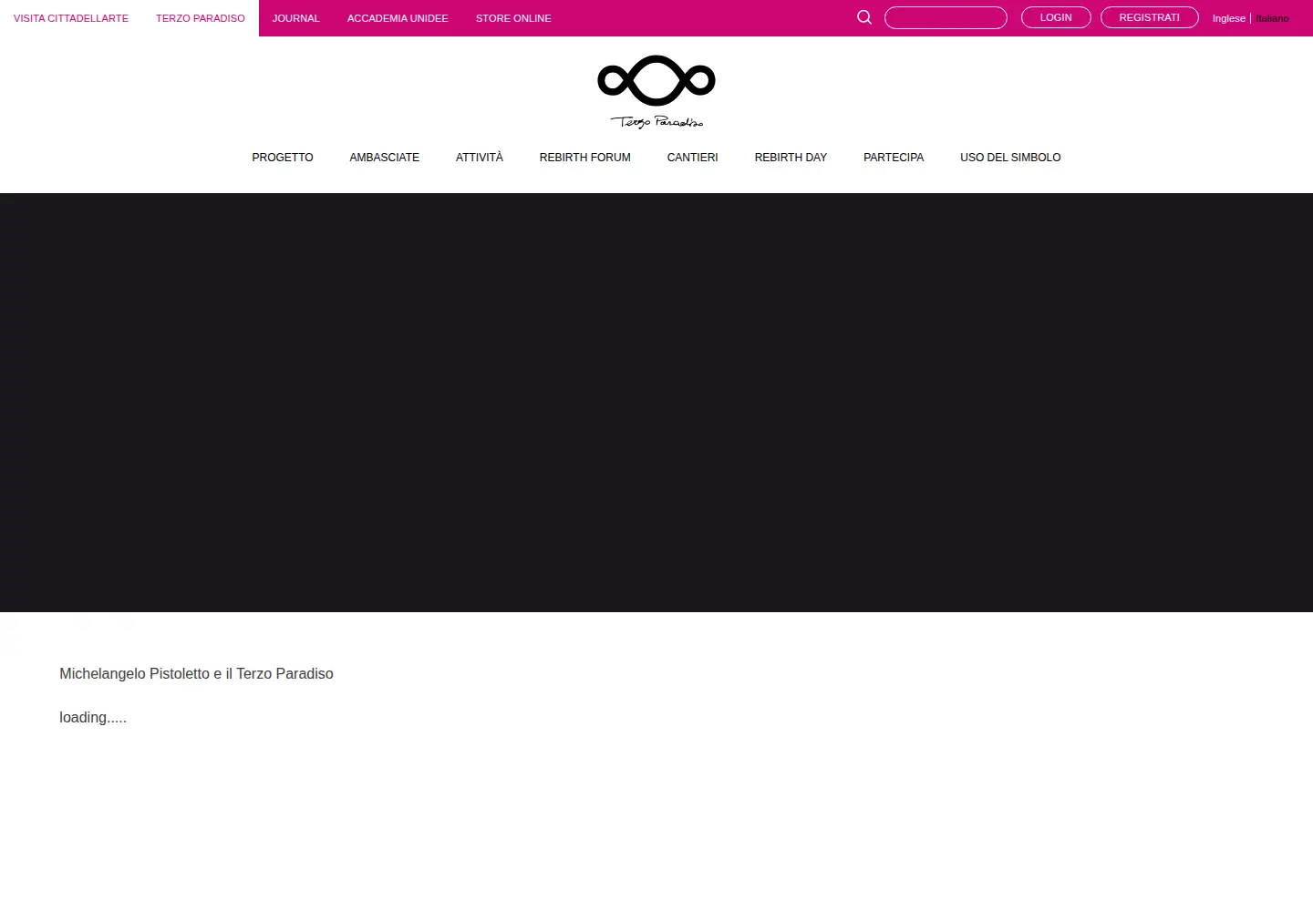 Screenshot of terzoparadiso.org