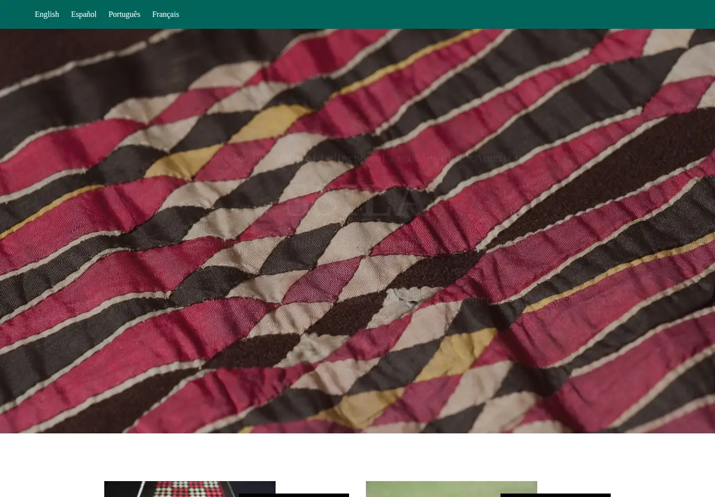 Captured homepage of ssila.org in the current scan