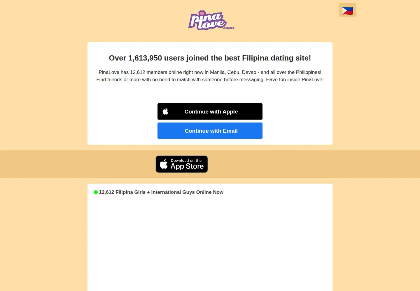 Screenshot of pinalove.com