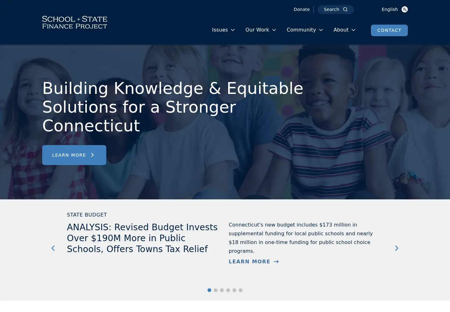 Screenshot of schoolstatefinance.org
