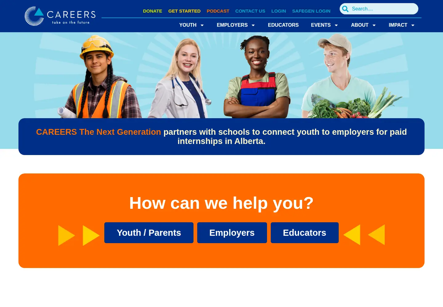 Screenshot of careersnextgen.ca