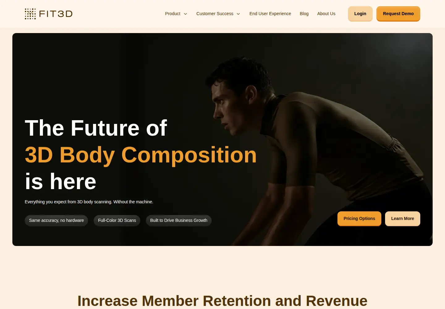 Screenshot of fit3d.com