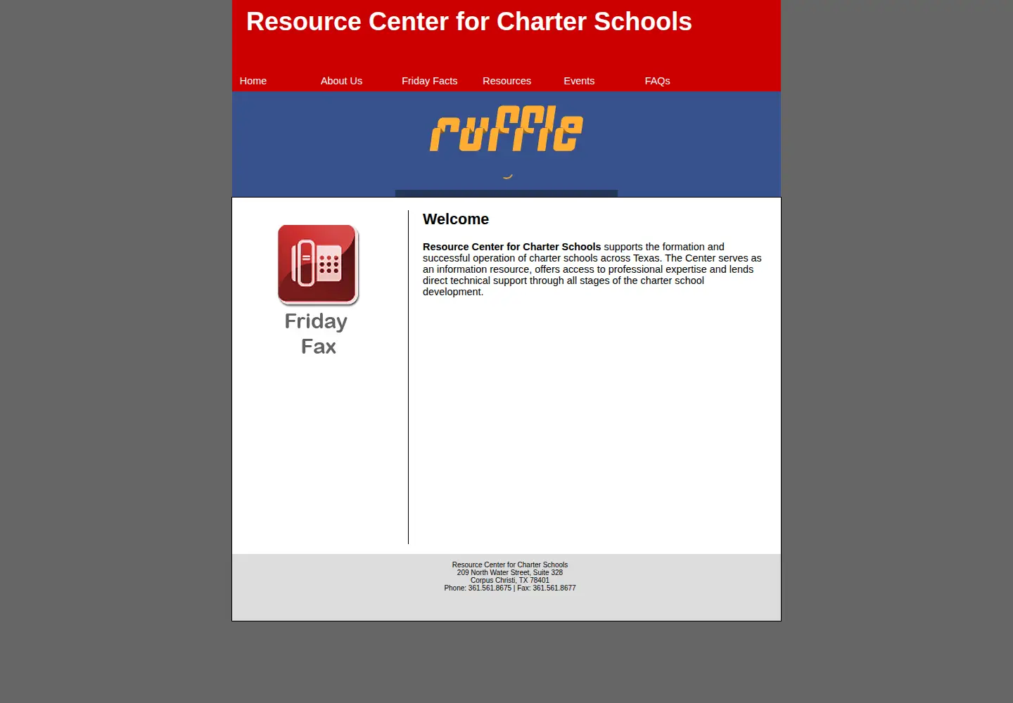 Captured homepage of charterstexas.org in the current scan