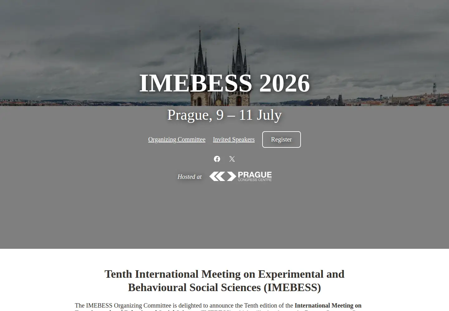 Captured homepage of imebess.org in the current scan
