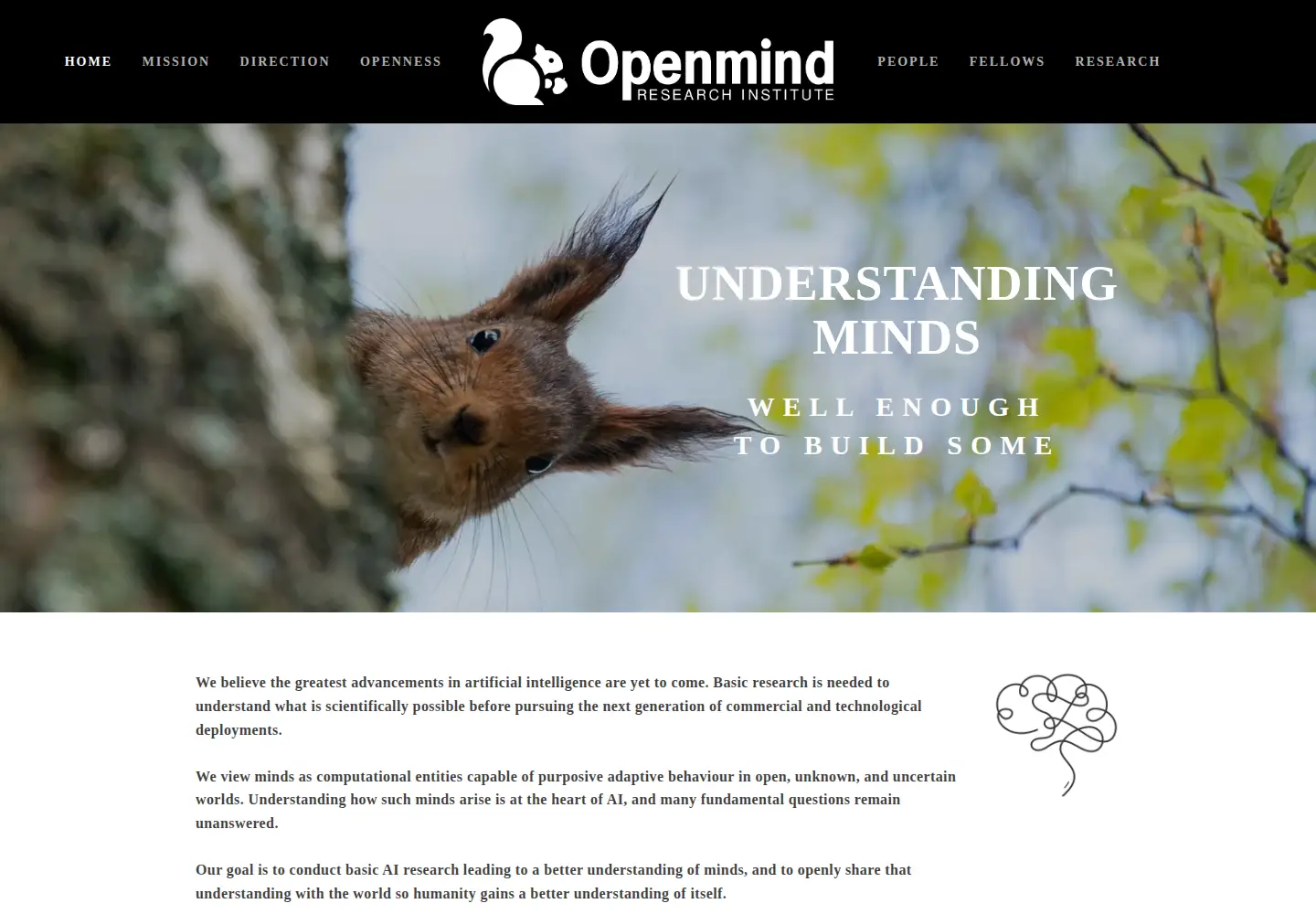 Screenshot of openmindresearch.org