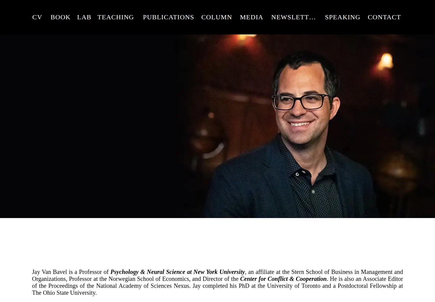 Screenshot of jayvanbavel.com