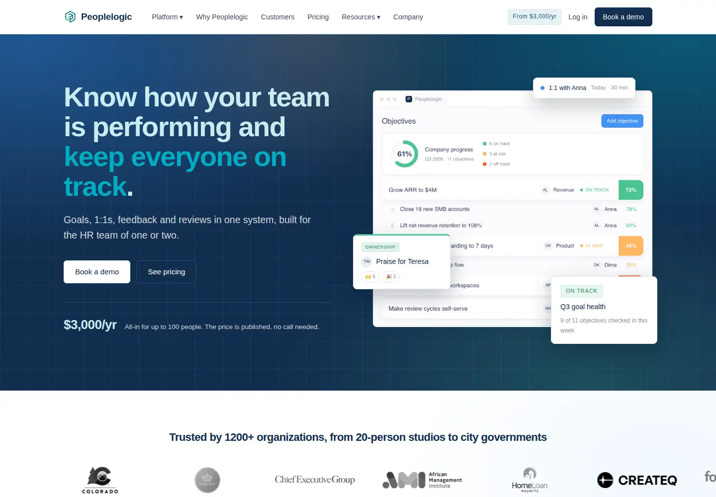 Captured homepage of peoplelogic.ai in the current scan