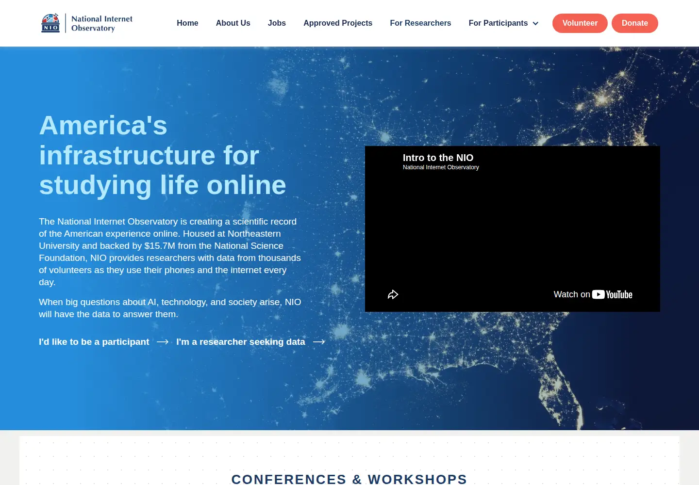 Screenshot of nationalinternetobservatory.org