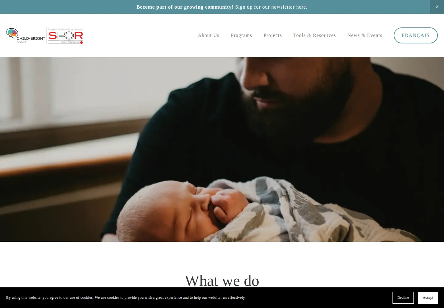 Screenshot of child-bright.ca