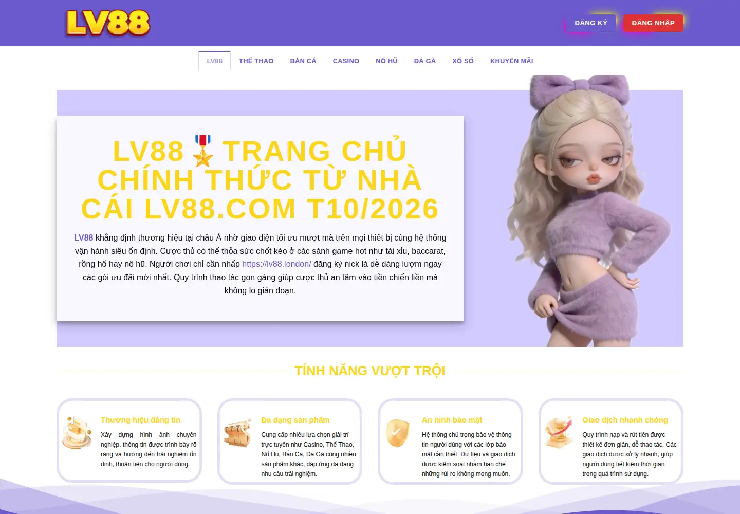 Captured homepage of lv88.krd in the current scan