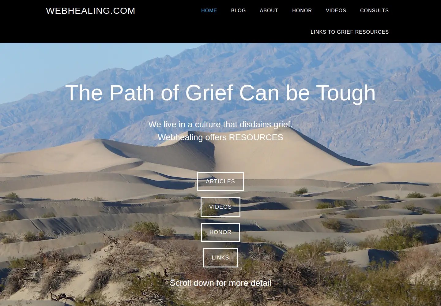 Screenshot of webhealing.com
