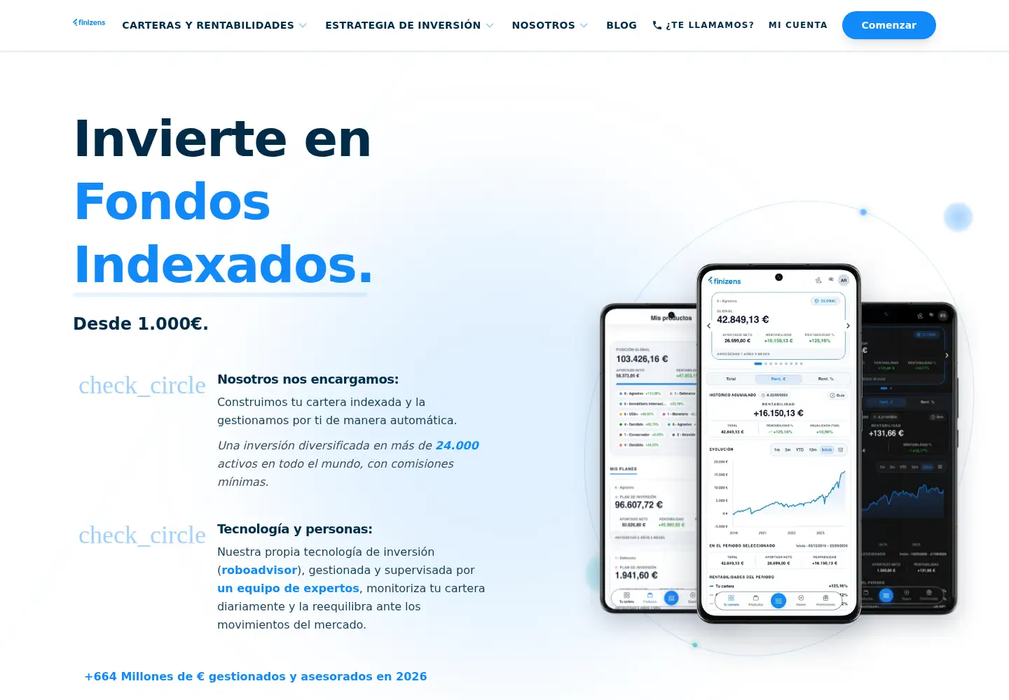 Captured homepage of finizens.com in the current scan