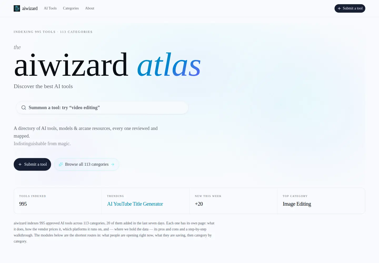 Screenshot of aiwizard.ai