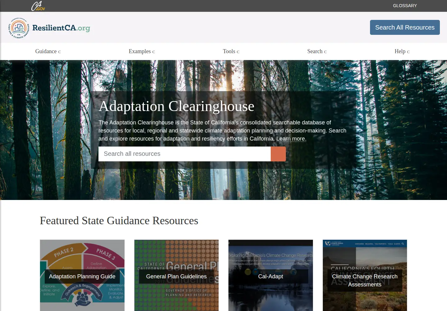 Screenshot of resilientca.org