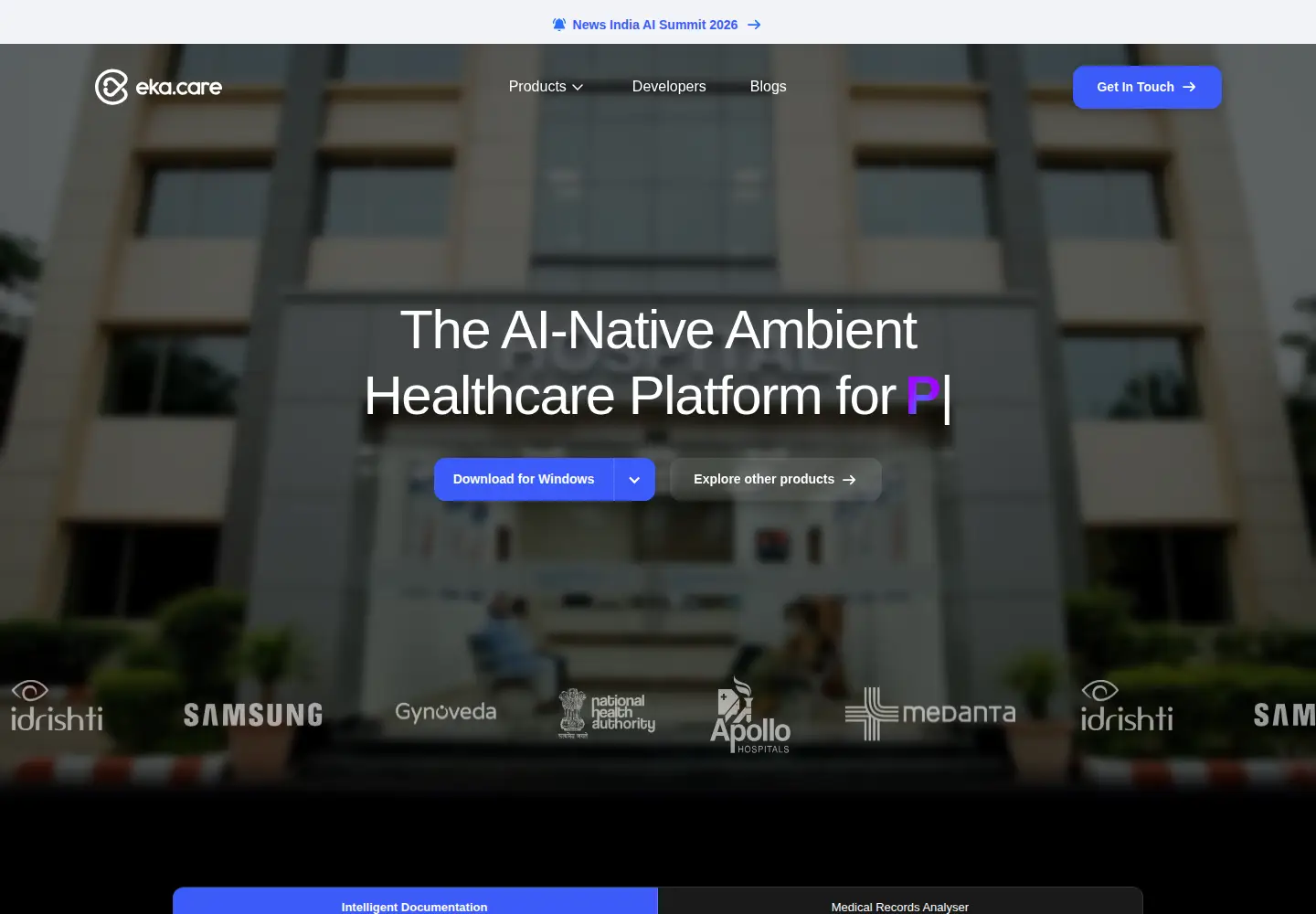 Screenshot of eka.care