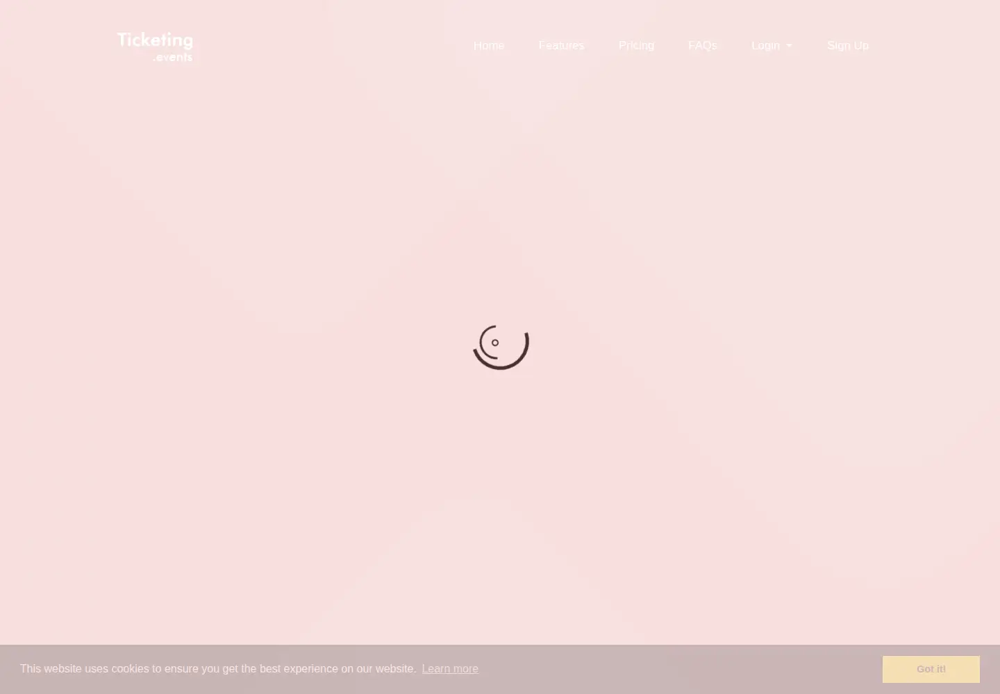 Screenshot of ticketing.events
