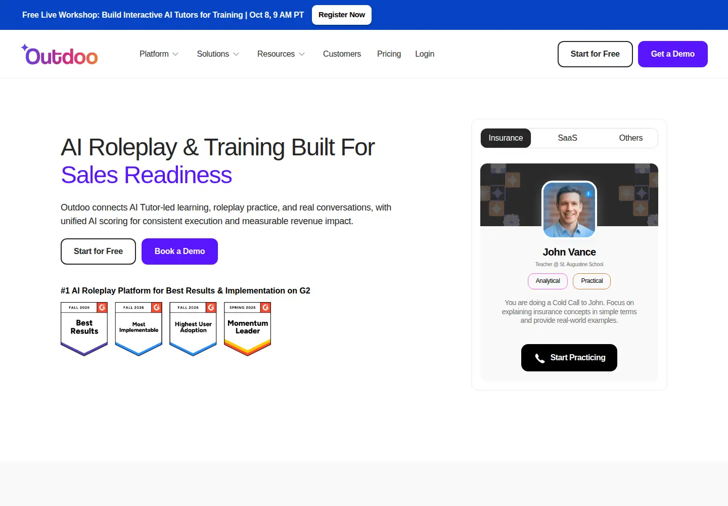Captured homepage of outdoo.ai in the current scan