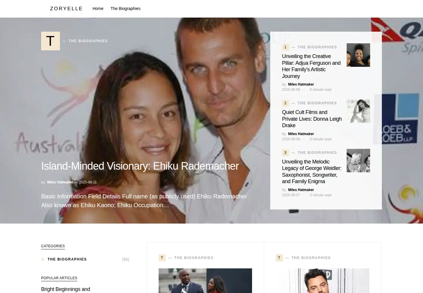 Captured homepage of zoryelle.com in the current scan