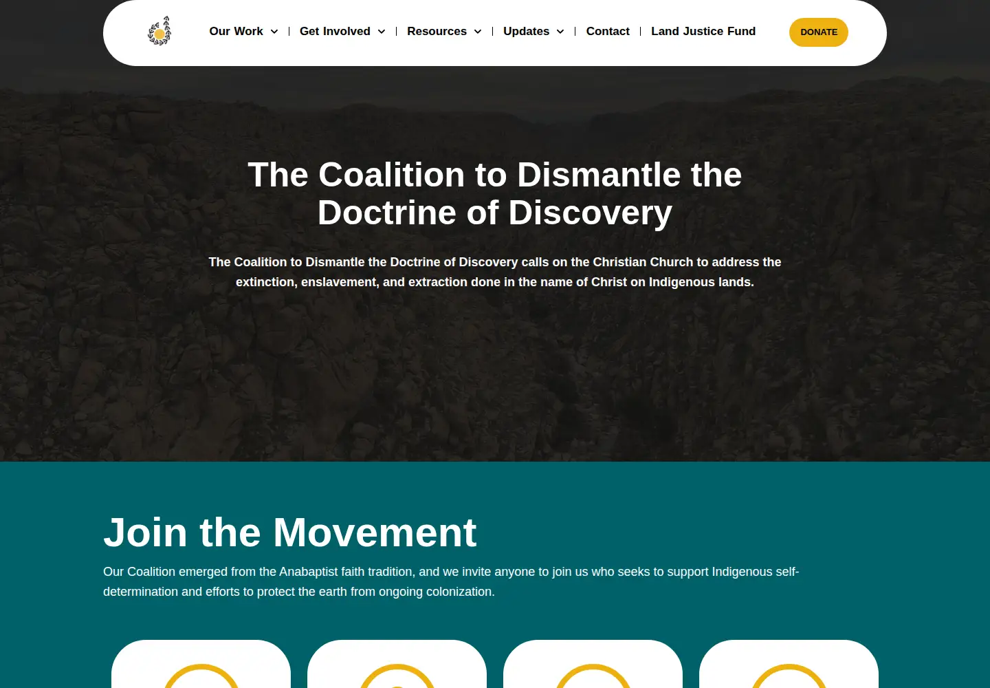 Screenshot of dismantlediscovery.org