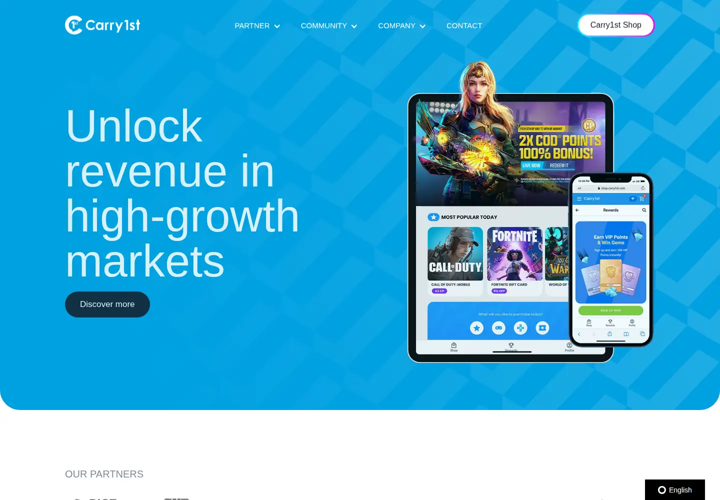 Screenshot of carry1st.com