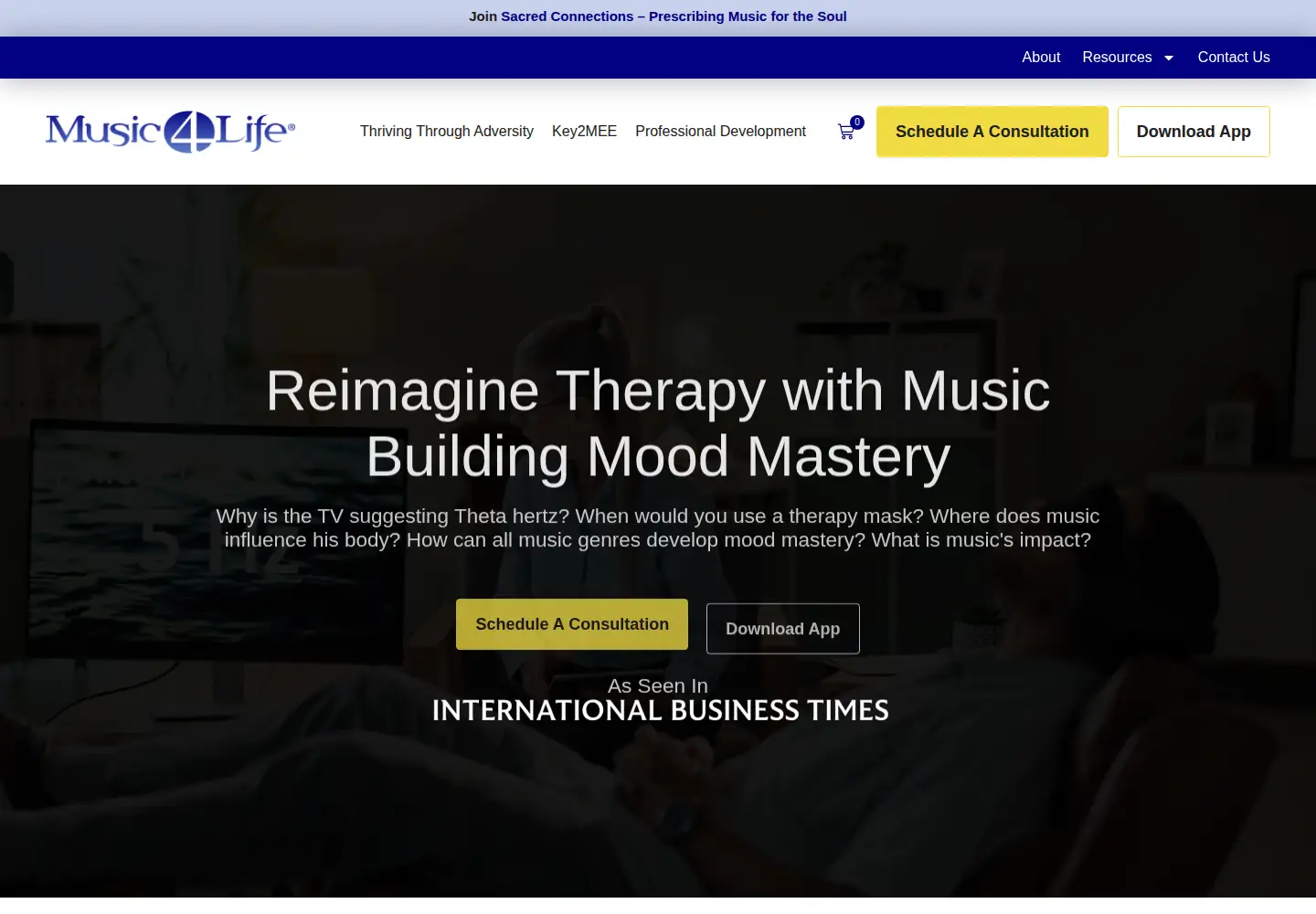 Screenshot of themusic4life.com
