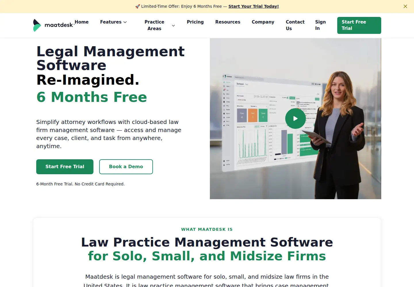 Screenshot of maatdesk.com