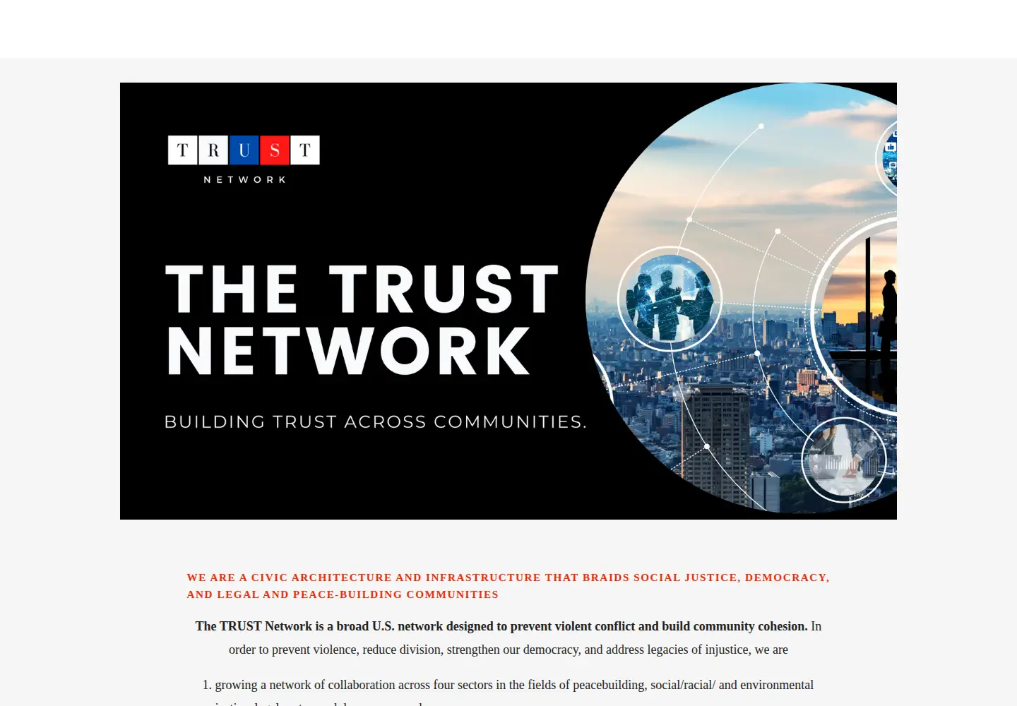 Screenshot of thetrustnetwork.net