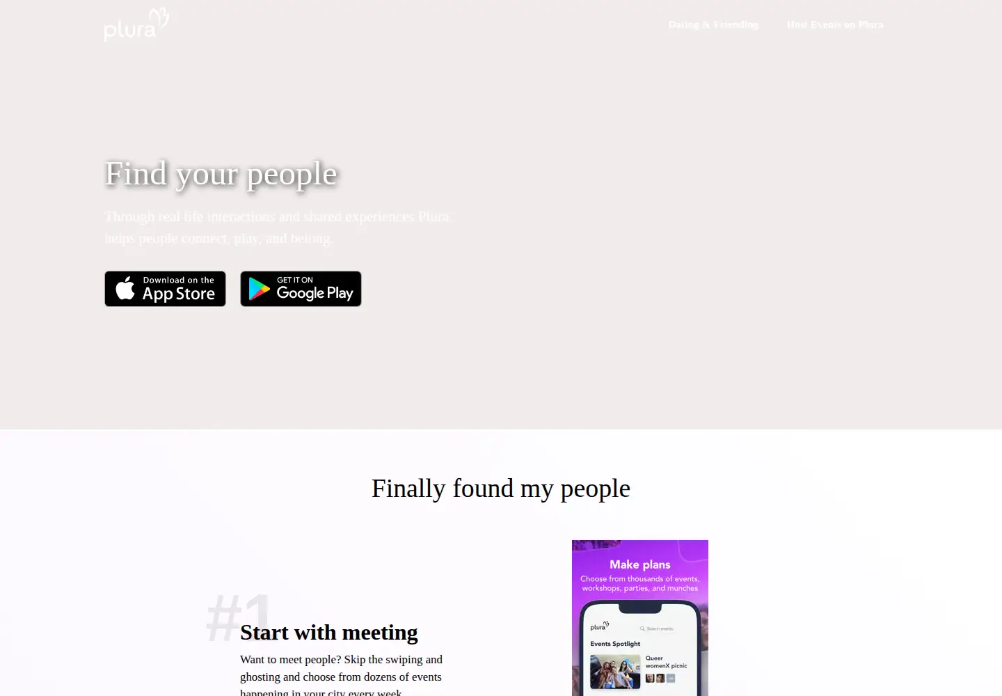 Screenshot of heyplura.com