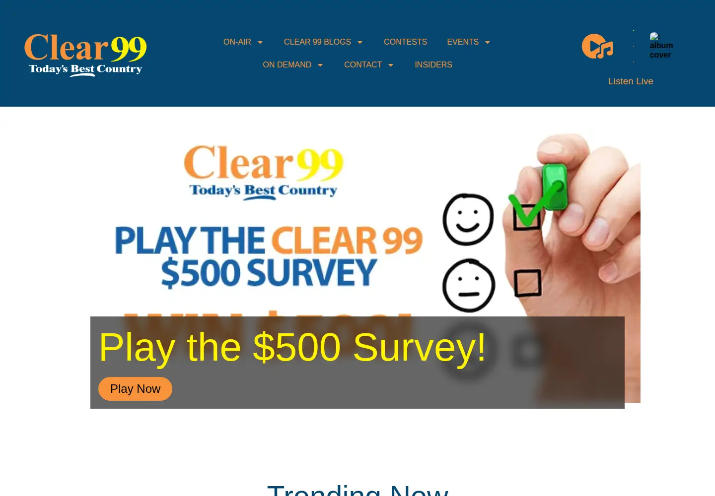 Screenshot of clear99.com