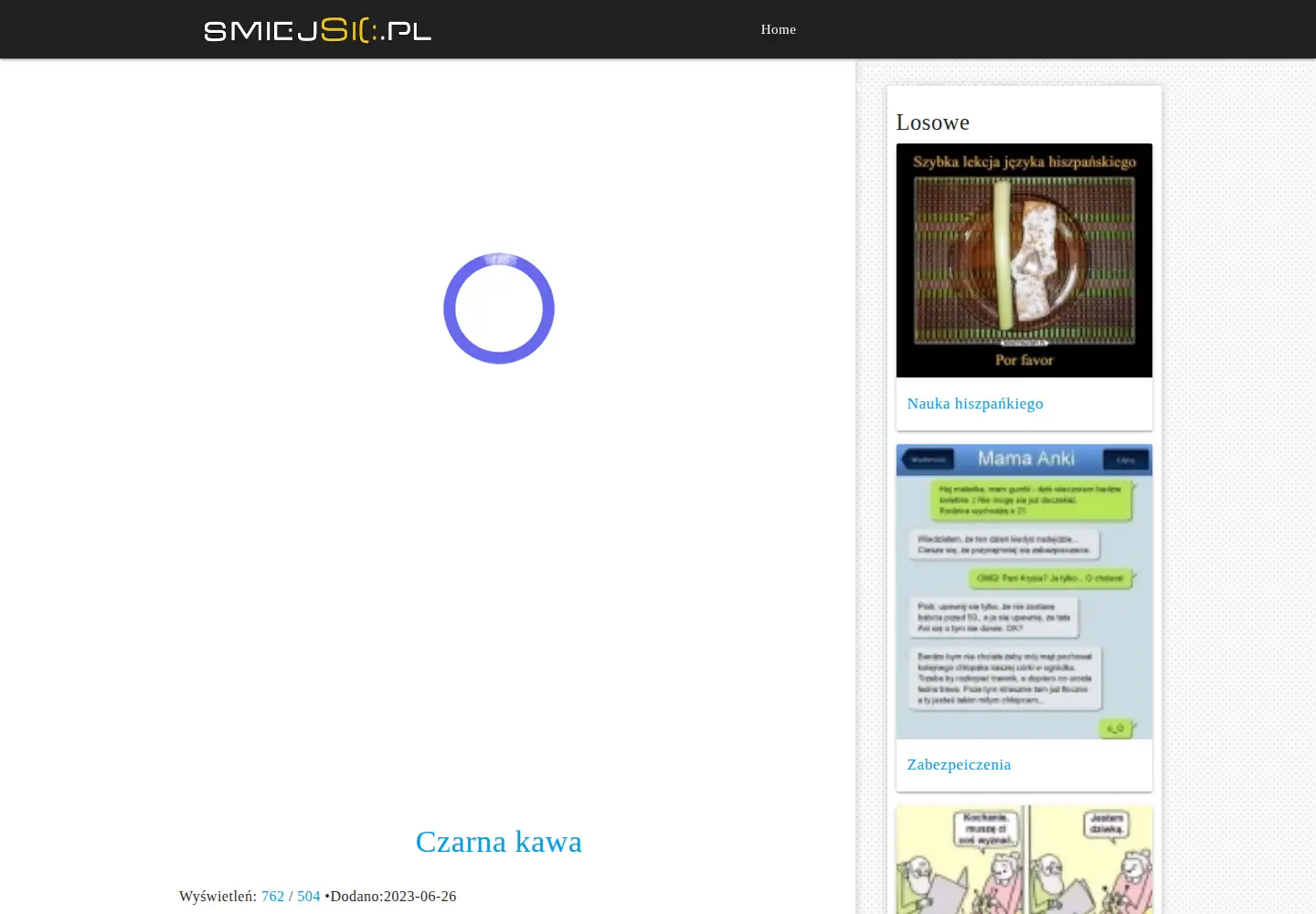 Screenshot of smiejsie.pl