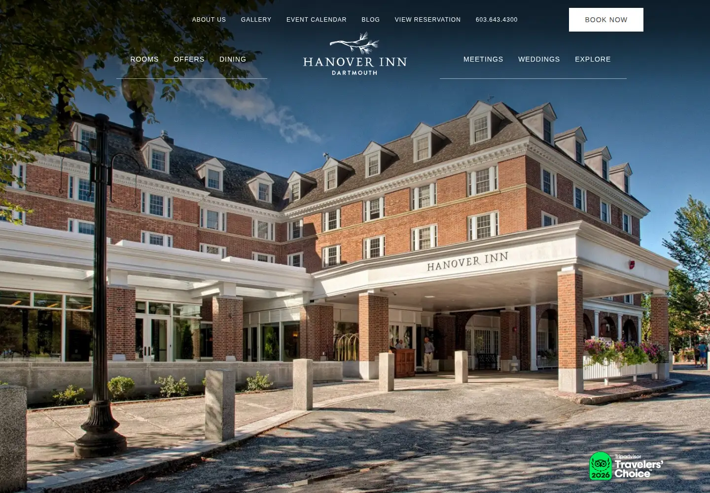 Captured homepage of hanoverinn.com in the current scan