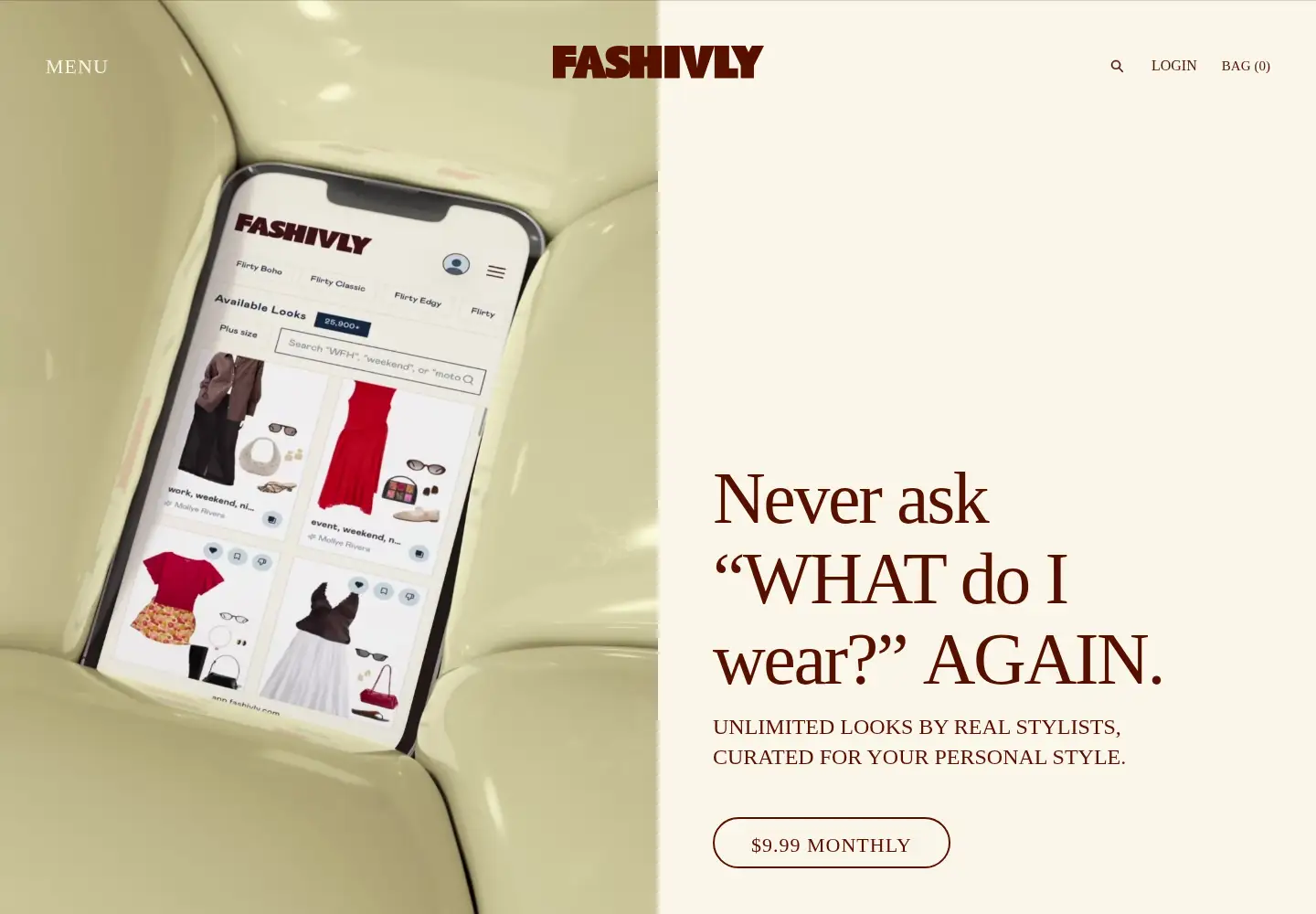 Screenshot of fashivly.com
