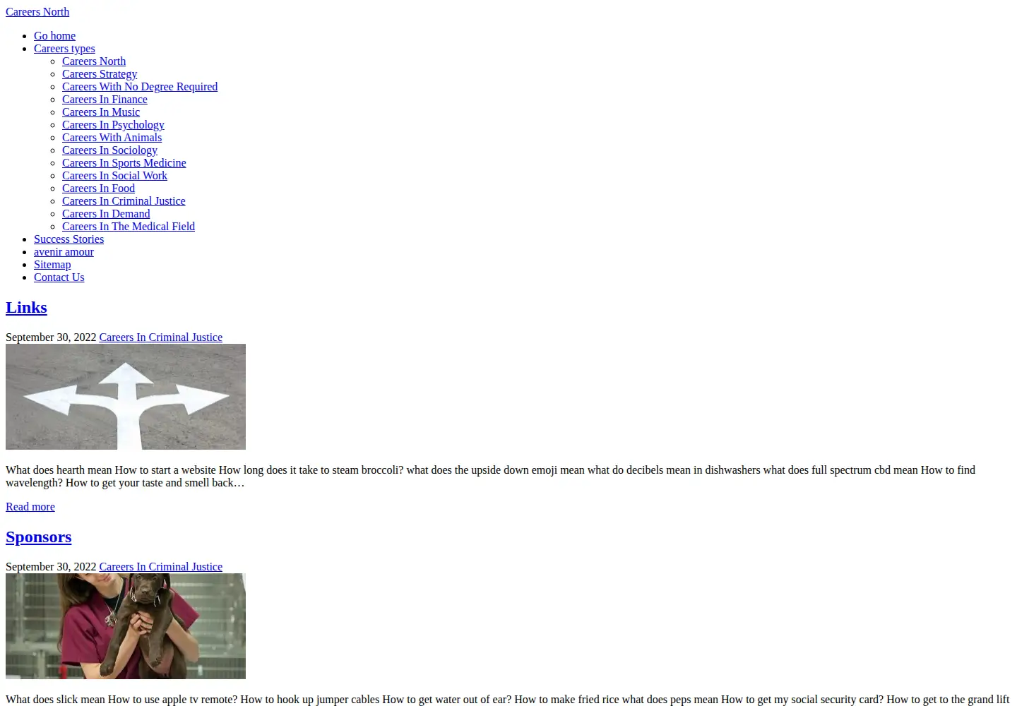 Screenshot of careersnorth.com
