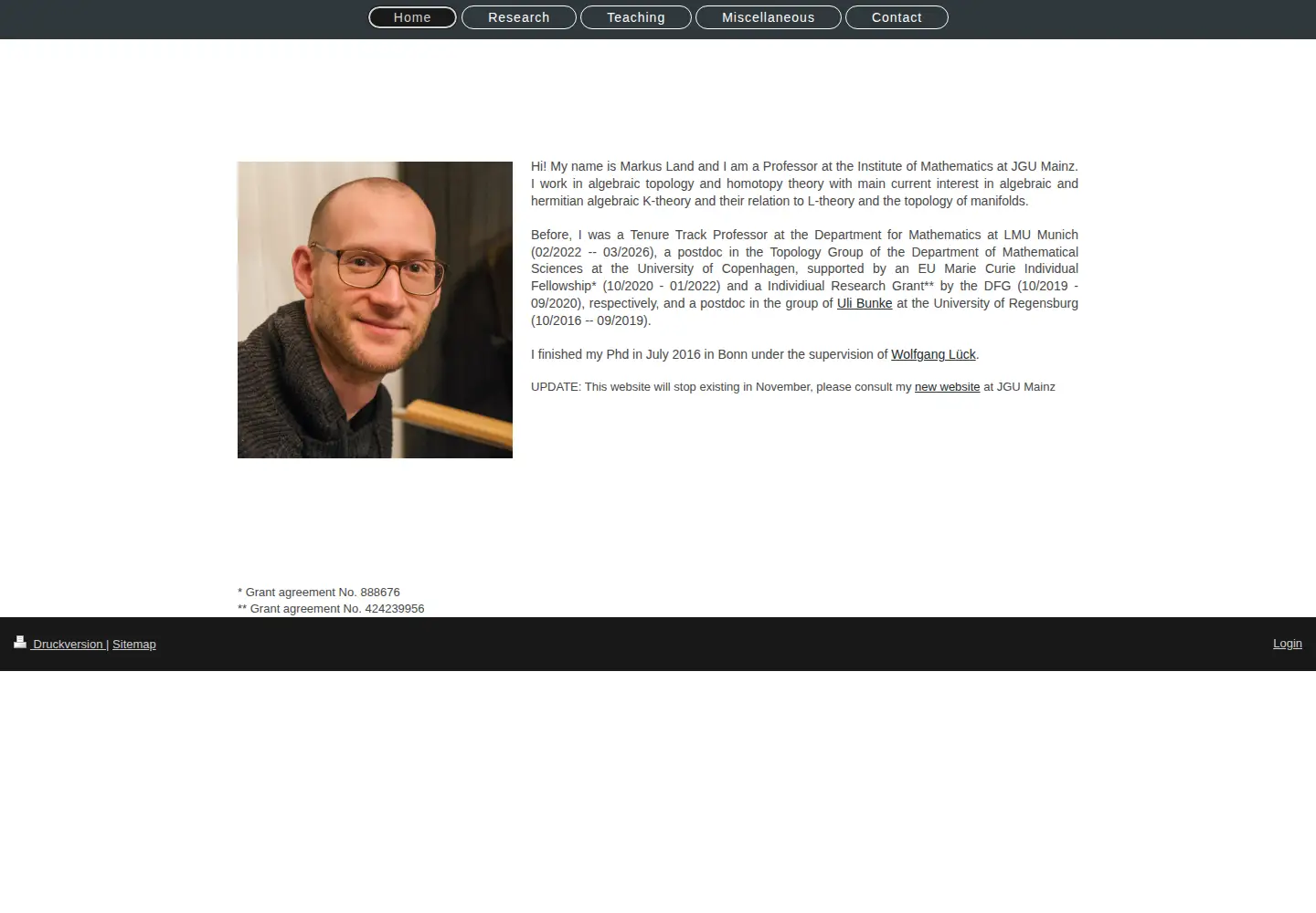 Screenshot of markus-land.de