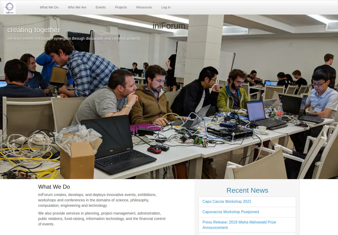 Screenshot of iniforum.ch