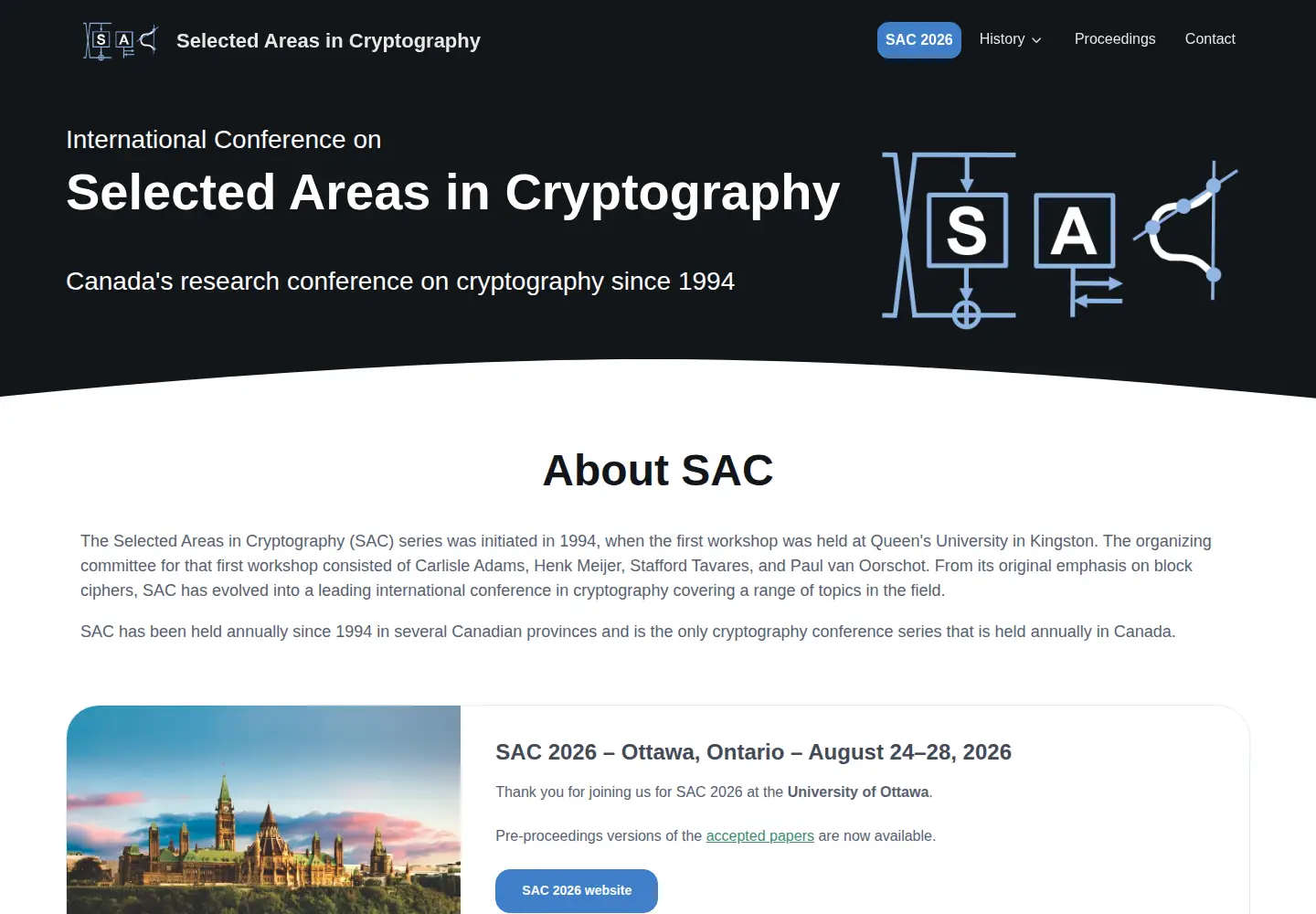 Captured homepage of sacworkshop.org in the current scan
