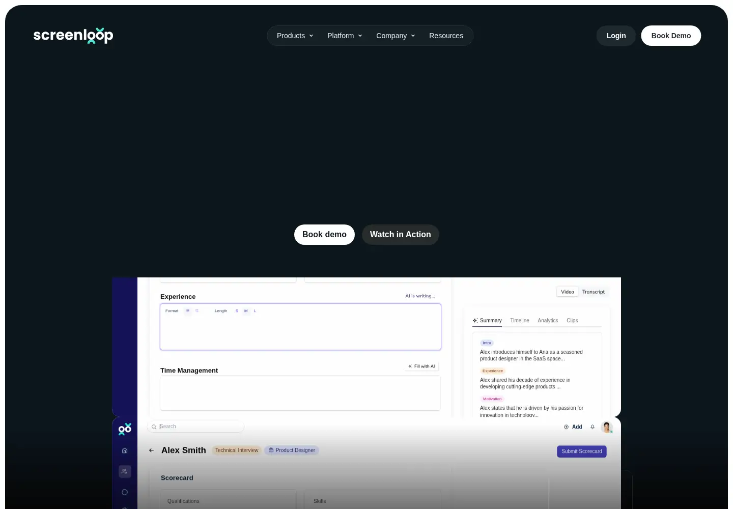 Screenshot of screenloop.com